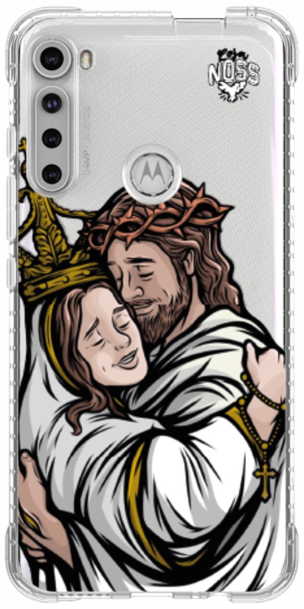 Capinha Para Celular Tudo com Jesus Nada sem Maria