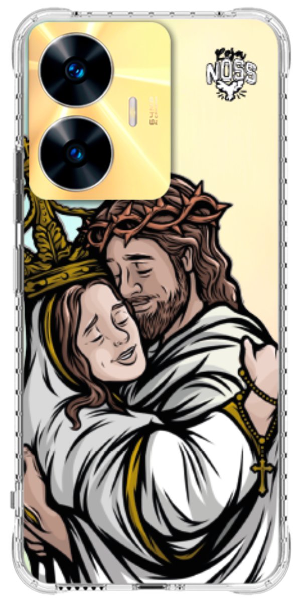 Capinha Para Celular Tudo com Jesus Nada sem Maria