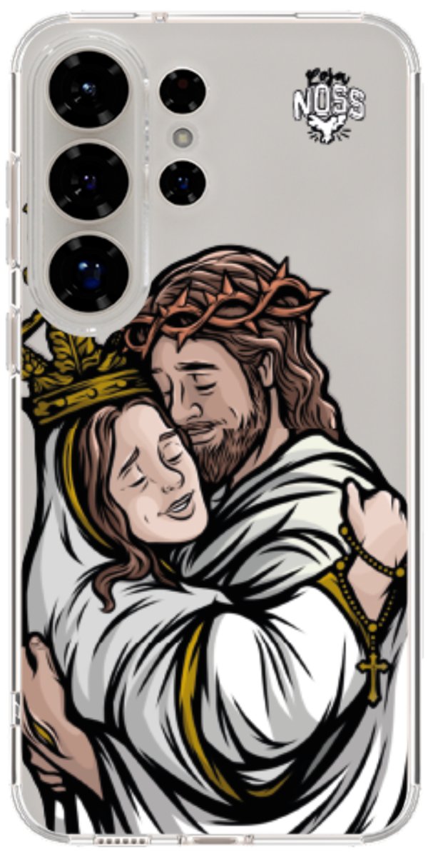 Capinha Para Celular Tudo com Jesus Nada sem Maria