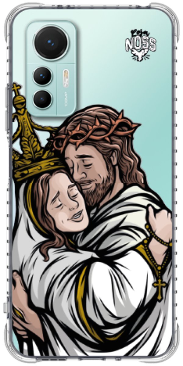 Capinha Para Celular Tudo com Jesus Nada sem Maria