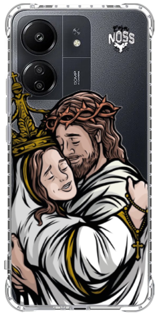 Capinha Para Celular Tudo com Jesus Nada sem Maria