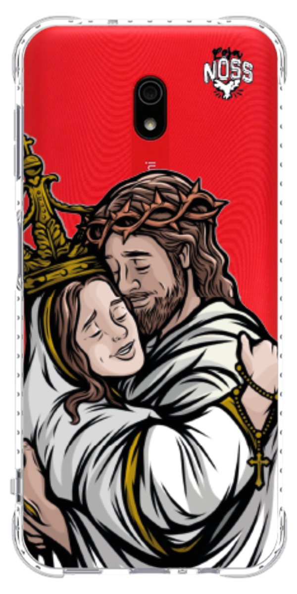 Capinha Para Celular Tudo com Jesus Nada sem Maria