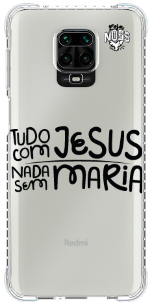 Capinha para Celular Tudo com Jesus Nada sem Maria