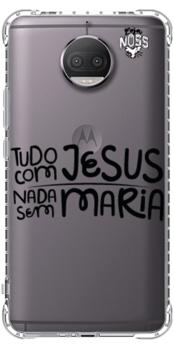 Capinha para Celular Tudo com Jesus Nada sem Maria