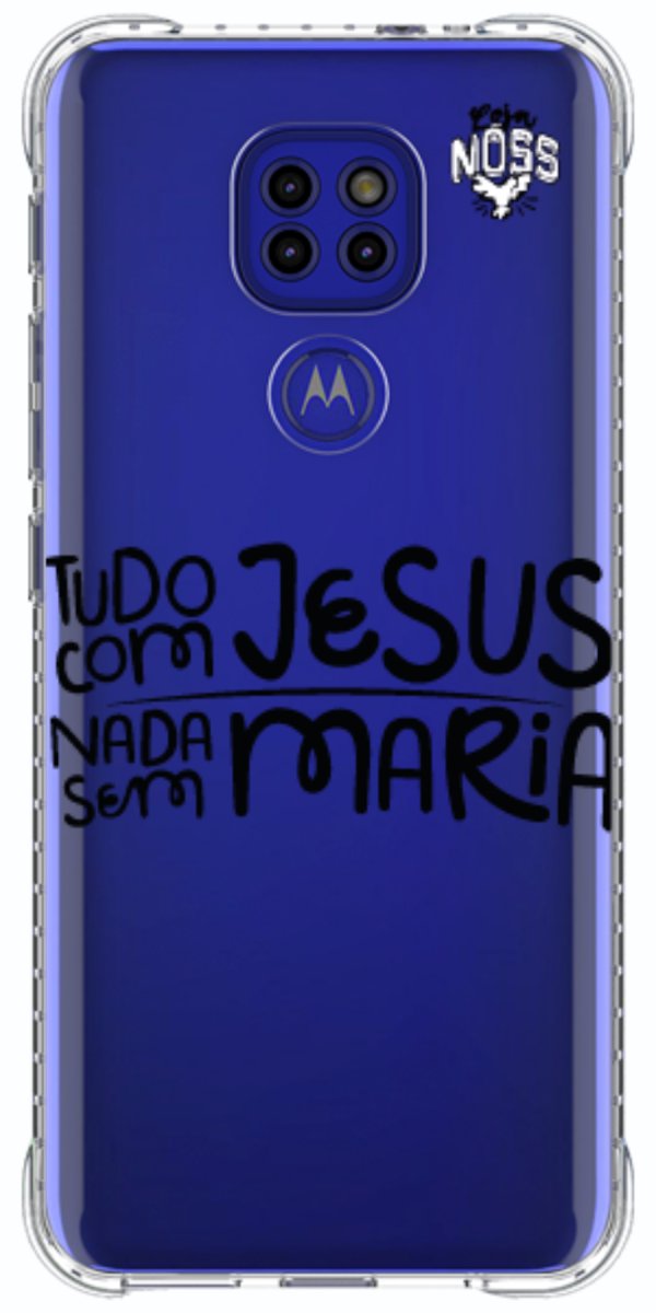 Capinha para Celular Tudo com Jesus Nada sem Maria