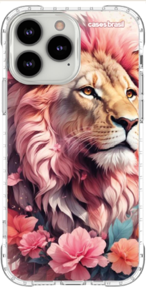 Capinha para Celular Leão Floral