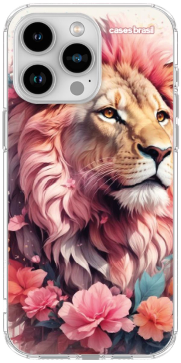 Capinha para Celular Leão Floral