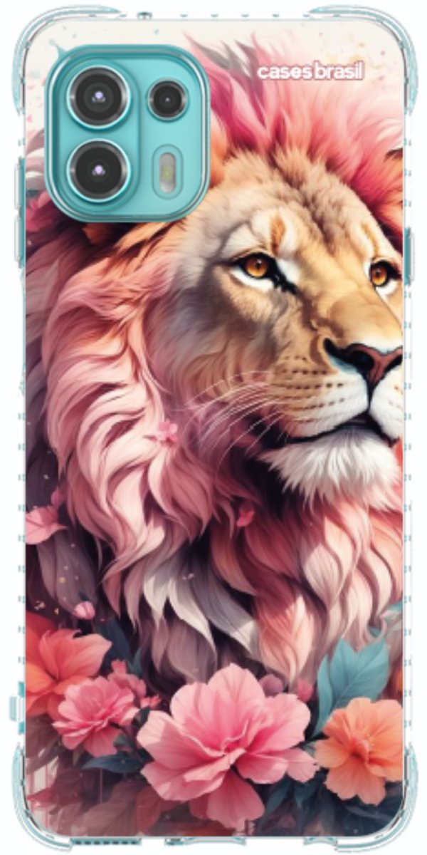Capinha para Celular Leão Floral