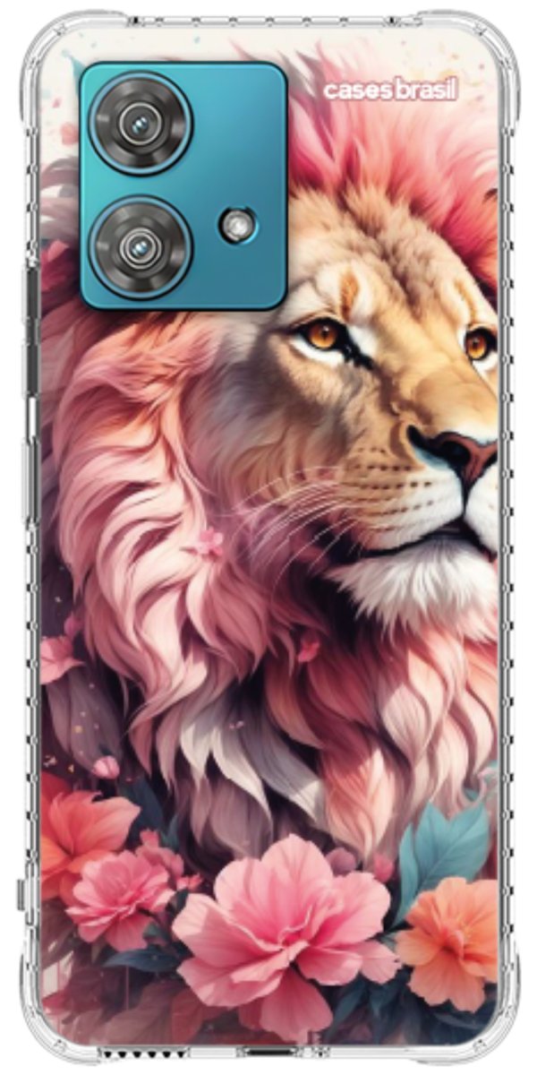 Capinha para Celular Leão Floral