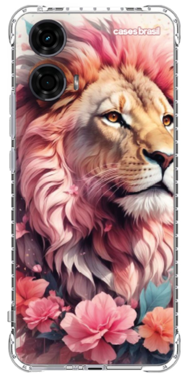 Capinha para Celular Leão Floral