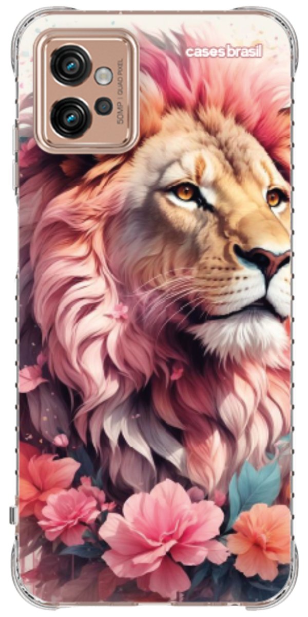 Capinha para Celular Leão Floral