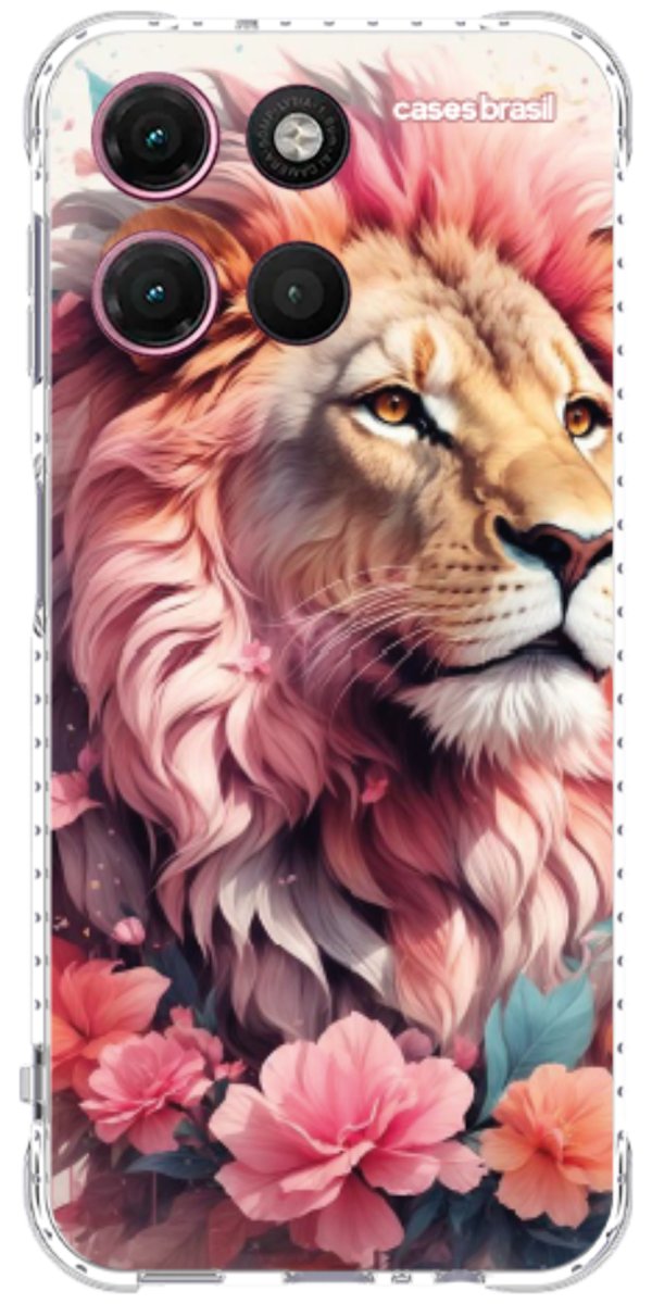 Capinha para Celular Leão Floral