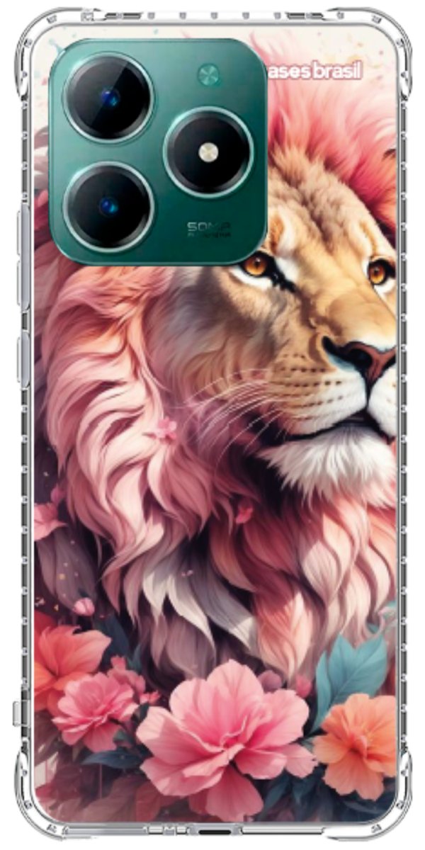 Capinha para Celular Leão Floral