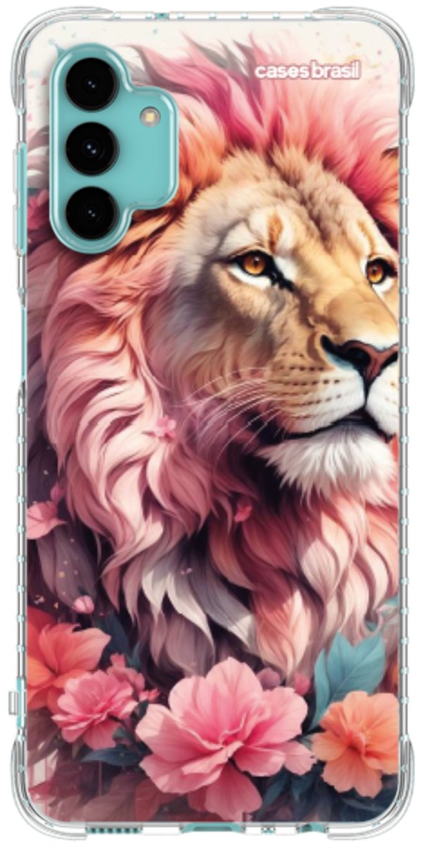 Capinha para Celular Leão Floral