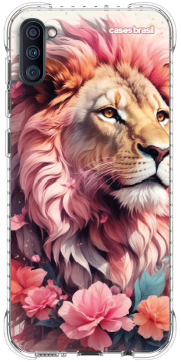 Capinha para Celular Leão Floral