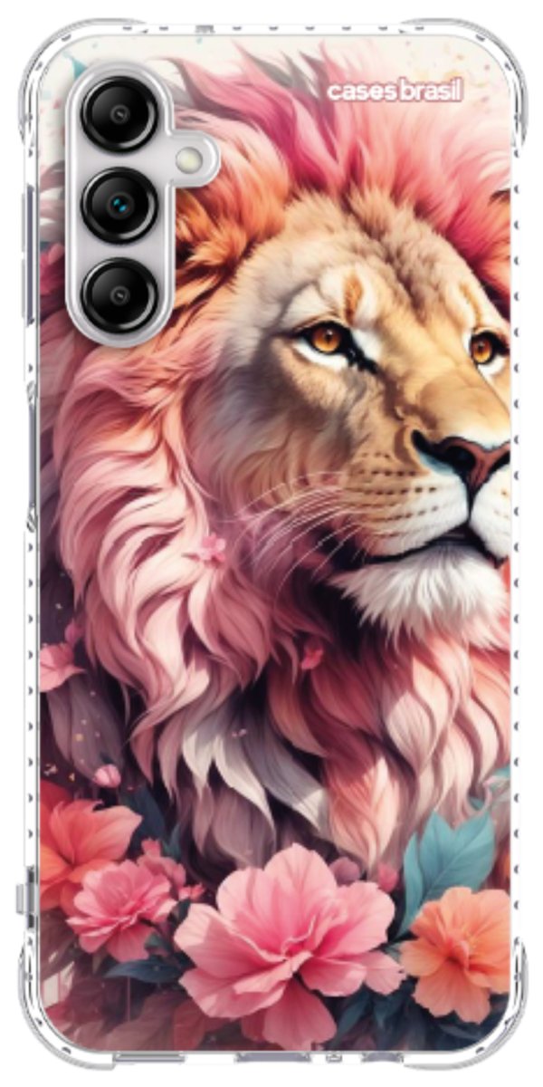 Capinha para Celular Leão Floral