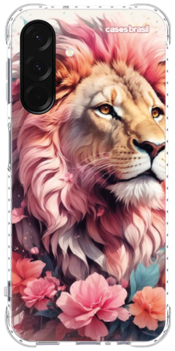 Capinha para Celular Leão Floral