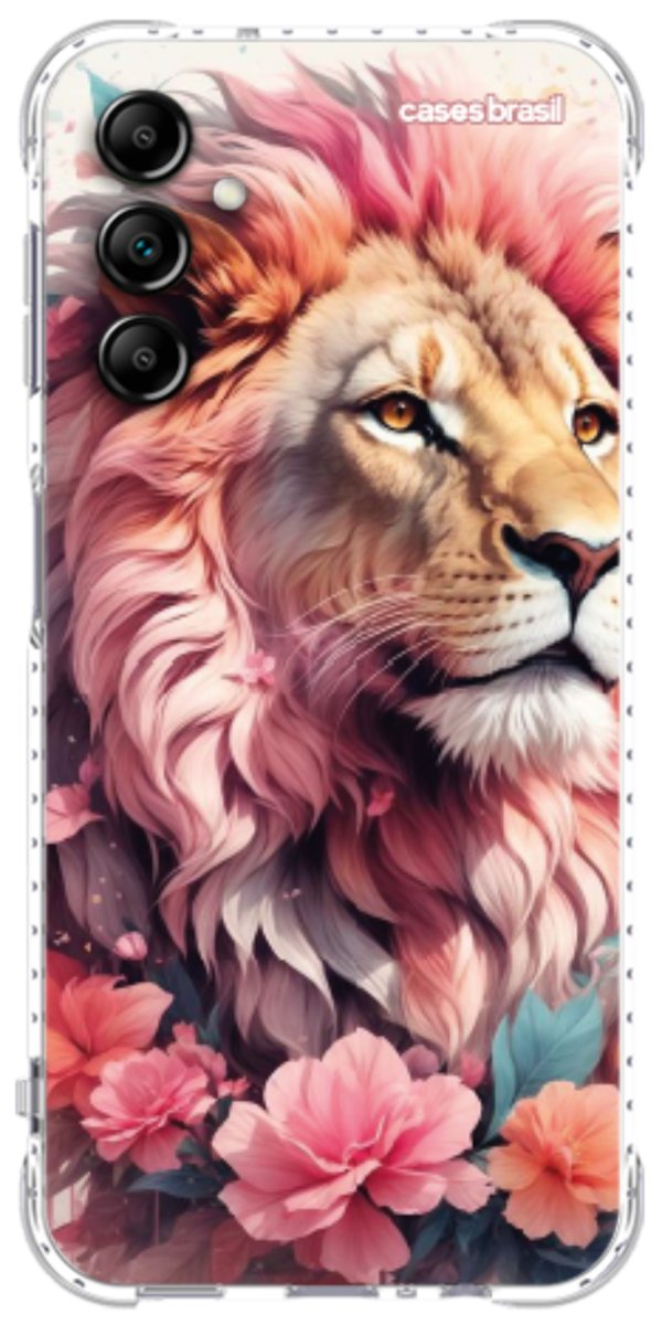 Capinha para Celular Leão Floral