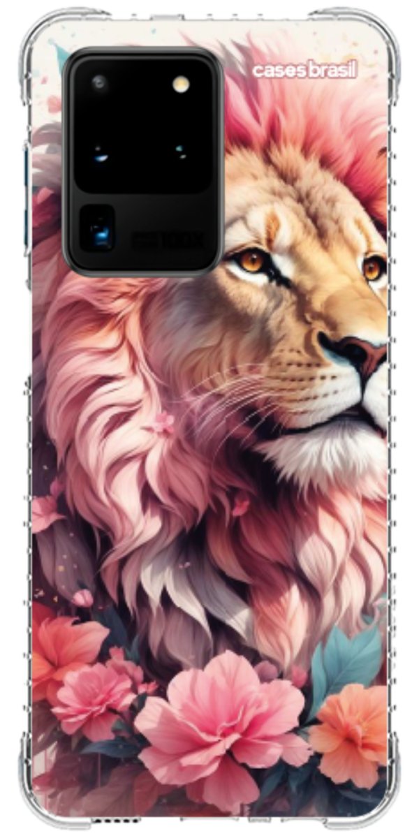 Capinha para Celular Leão Floral