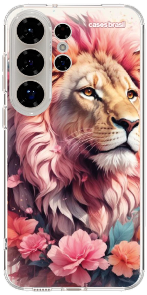 Capinha para Celular Leão Floral