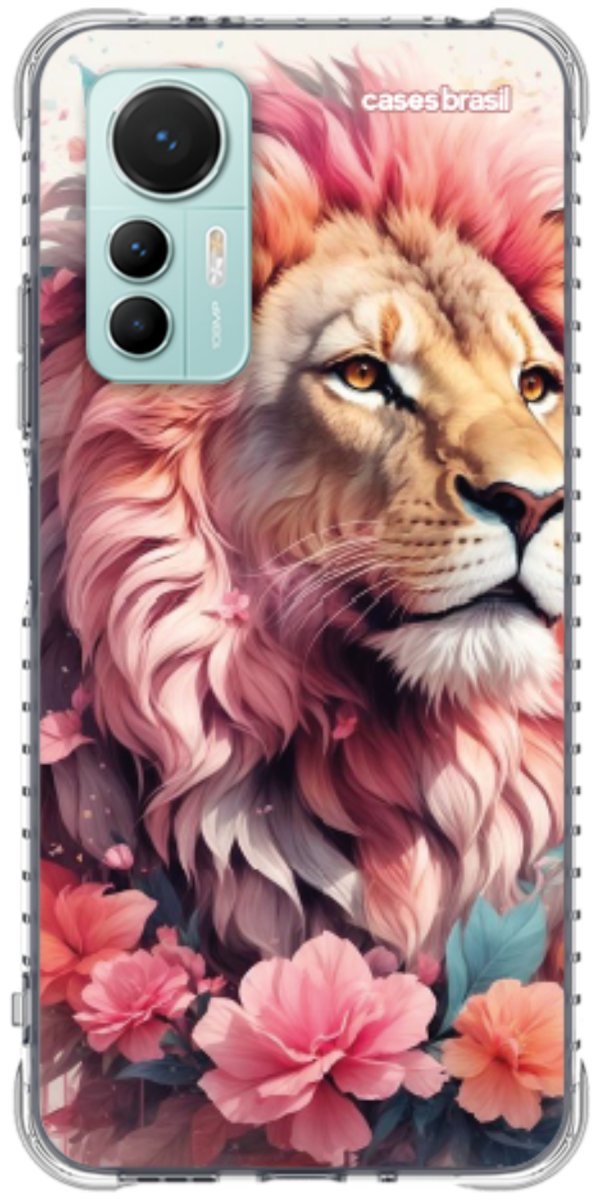 Capinha para Celular Leão Floral