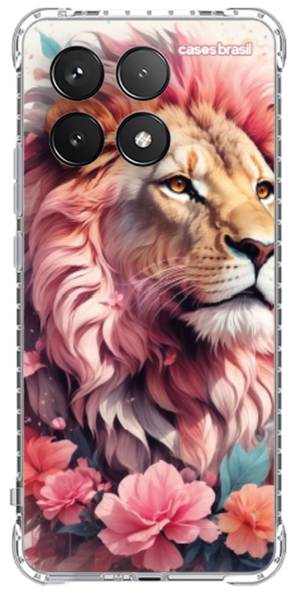 Capinha para Celular Leão Floral