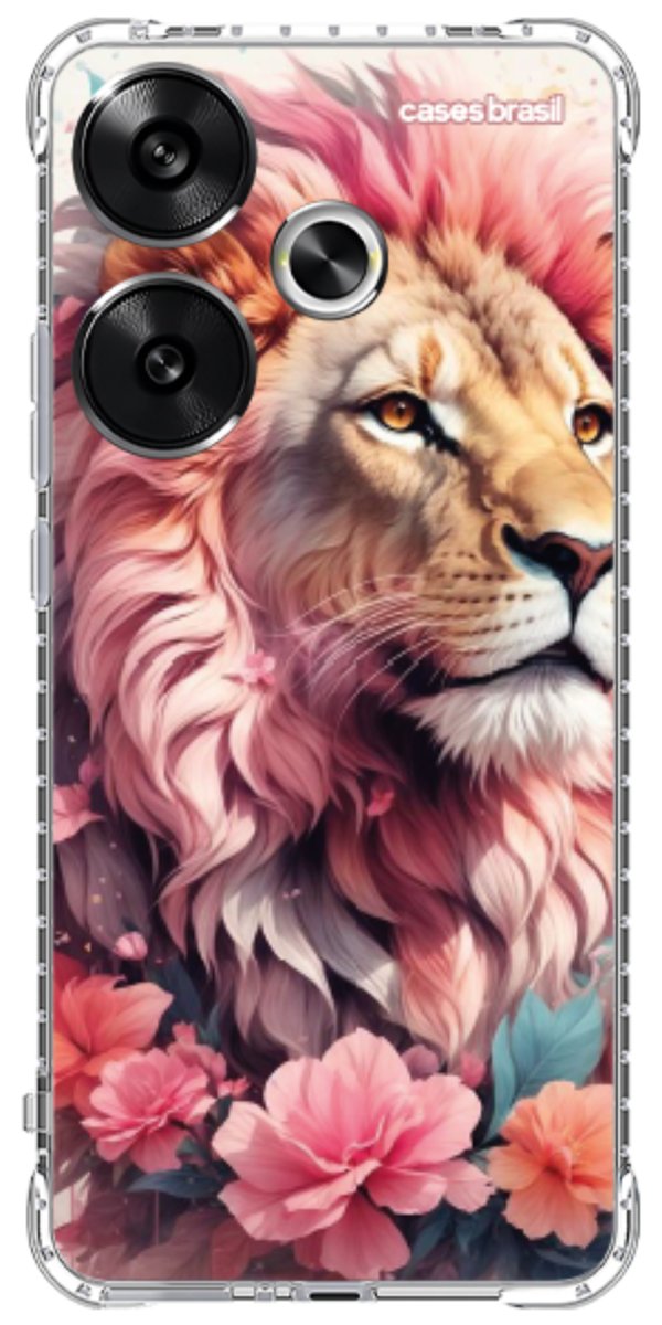 Capinha para Celular Leão Floral