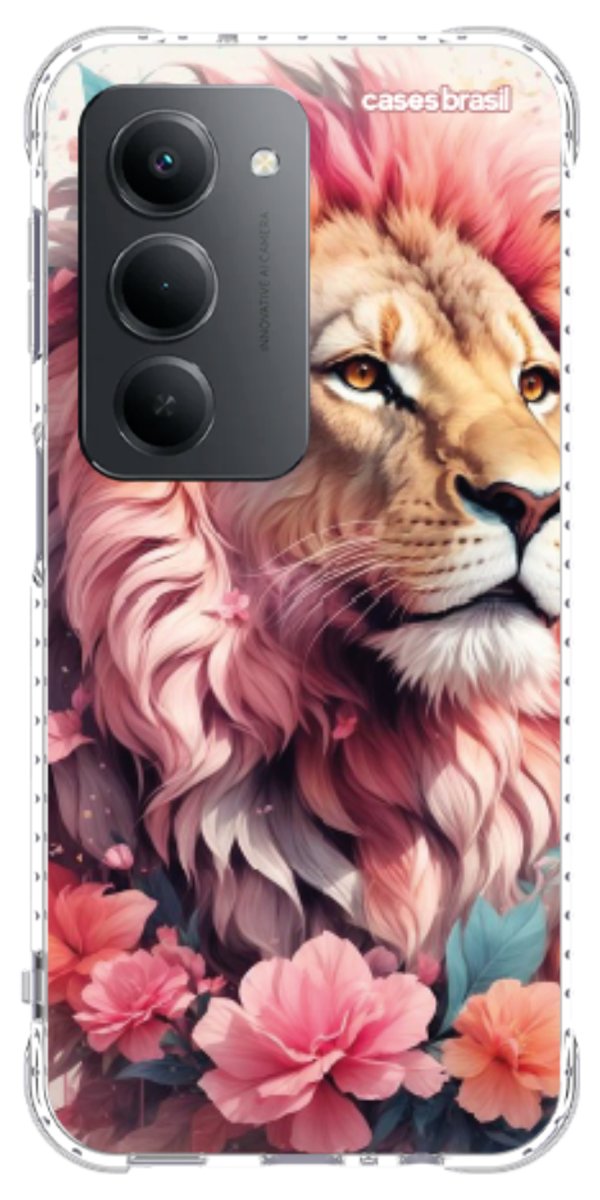 Capinha para Celular Leão Floral