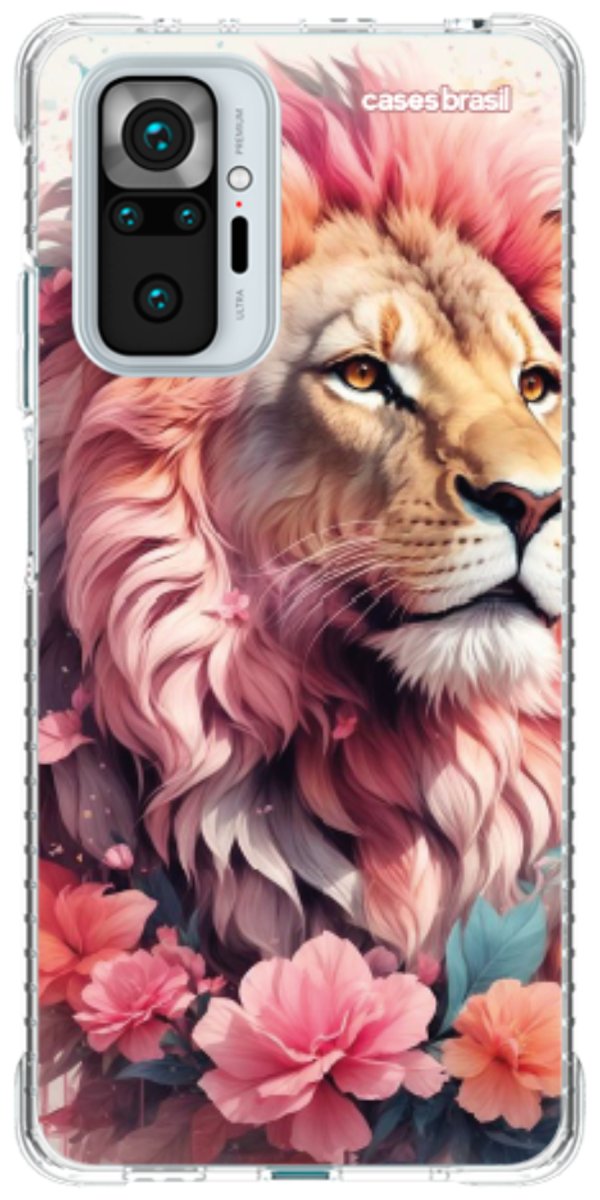 Capinha para Celular Leão Floral
