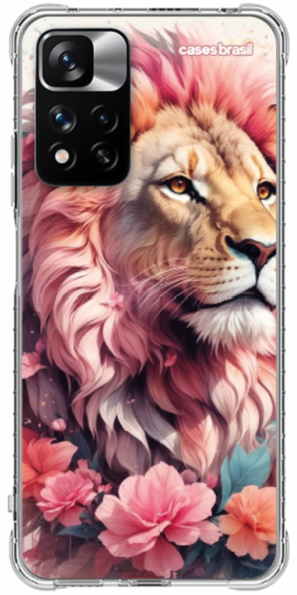 Capinha para Celular Leão Floral