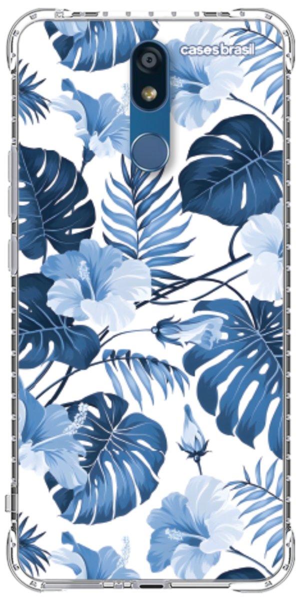 Capinha para Celular Jardim Azul Tropical