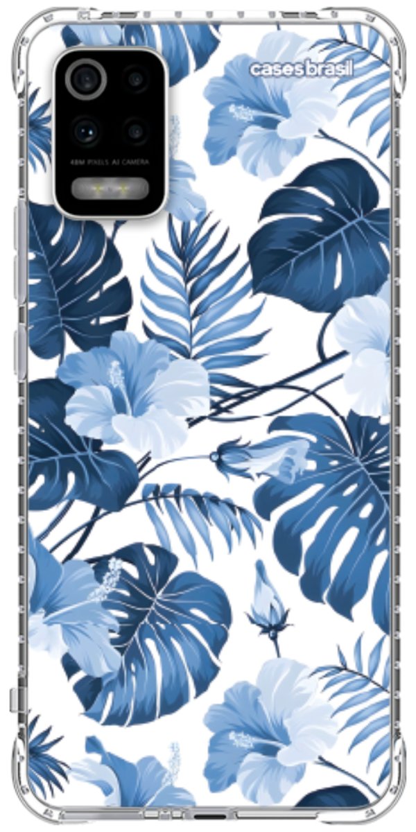 Capinha para Celular Jardim Azul Tropical