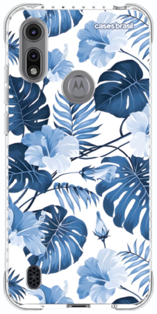 Capinha para Celular Jardim Azul Tropical