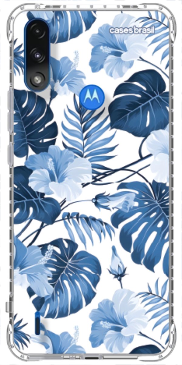 Capinha para Celular Jardim Azul Tropical