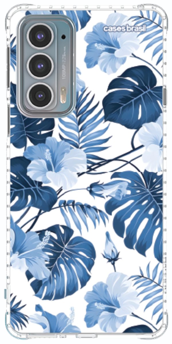 Capinha para Celular Jardim Azul Tropical