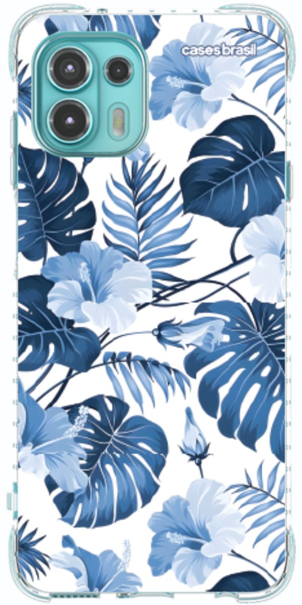Capinha para Celular Jardim Azul Tropical