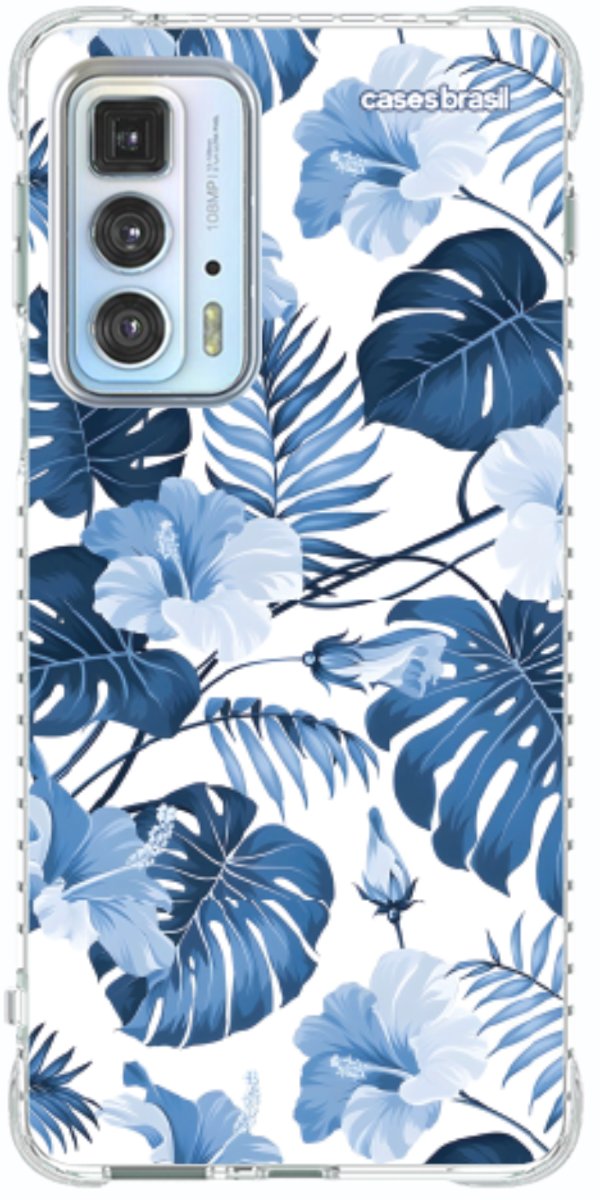 Capinha para Celular Jardim Azul Tropical