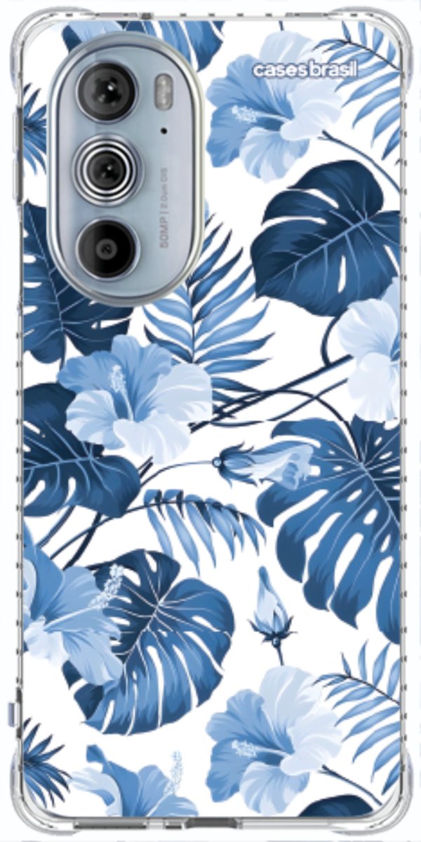 Capinha para Celular Jardim Azul Tropical