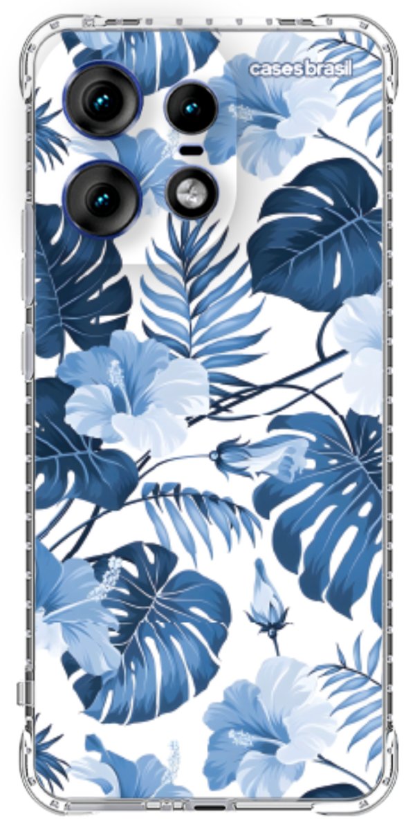 Capinha para Celular Jardim Azul Tropical