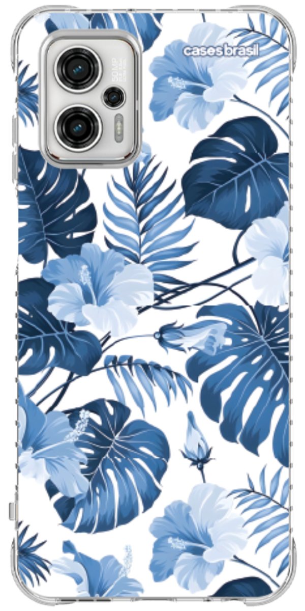 Capinha para Celular Jardim Azul Tropical