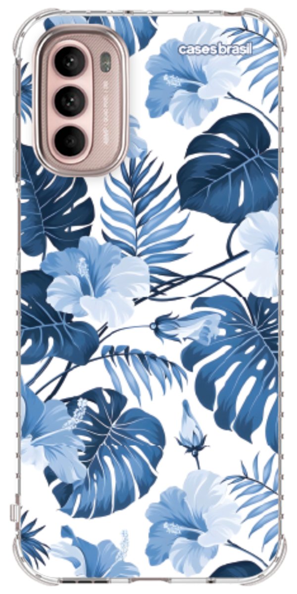 Capinha para Celular Jardim Azul Tropical