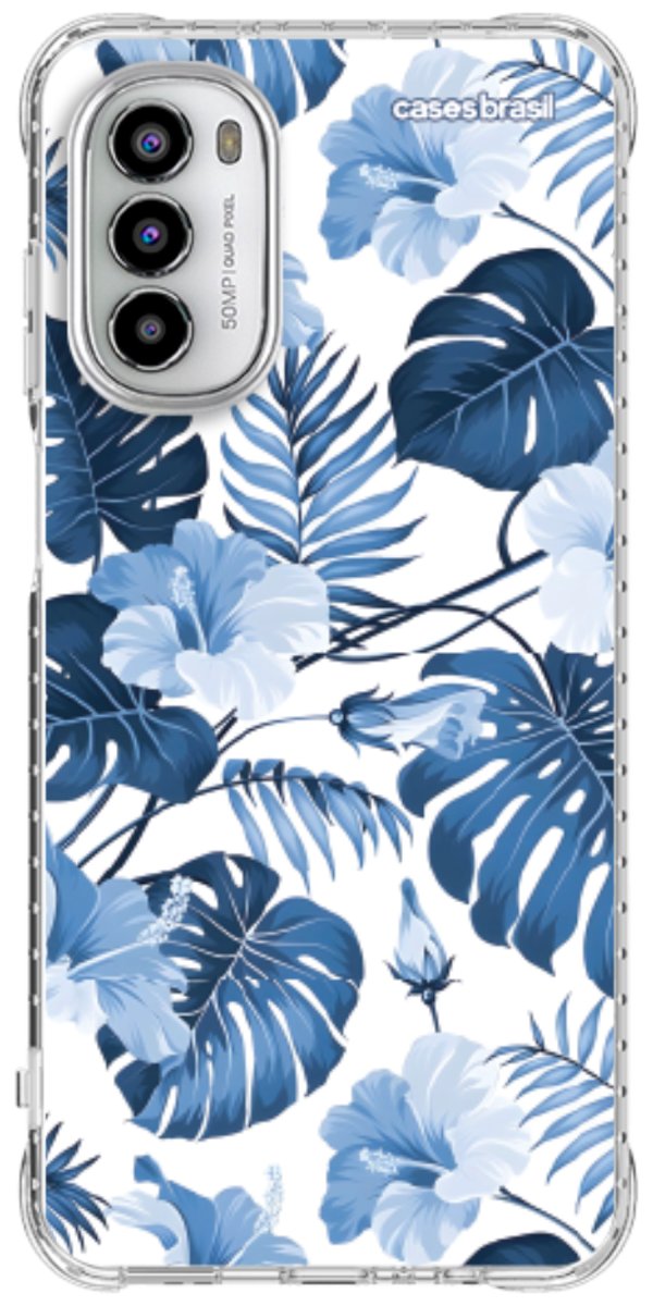 Capinha para Celular Jardim Azul Tropical