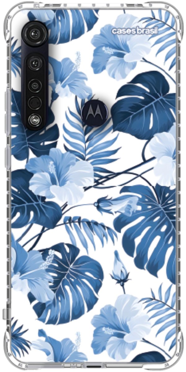 Capinha para Celular Jardim Azul Tropical