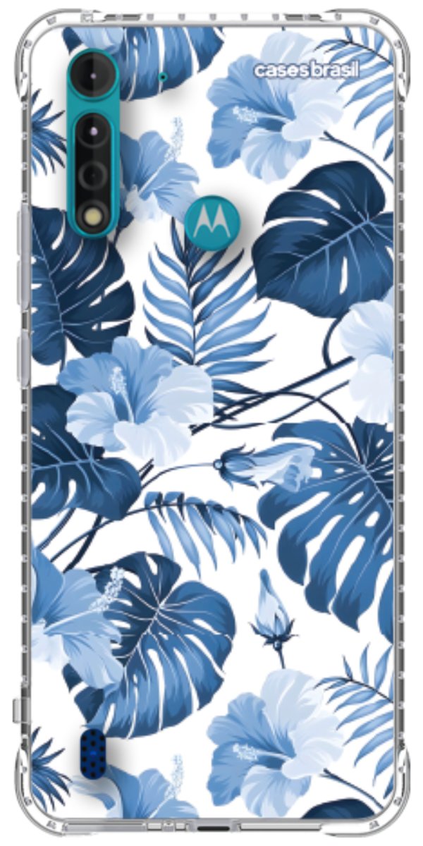 Capinha para Celular Jardim Azul Tropical