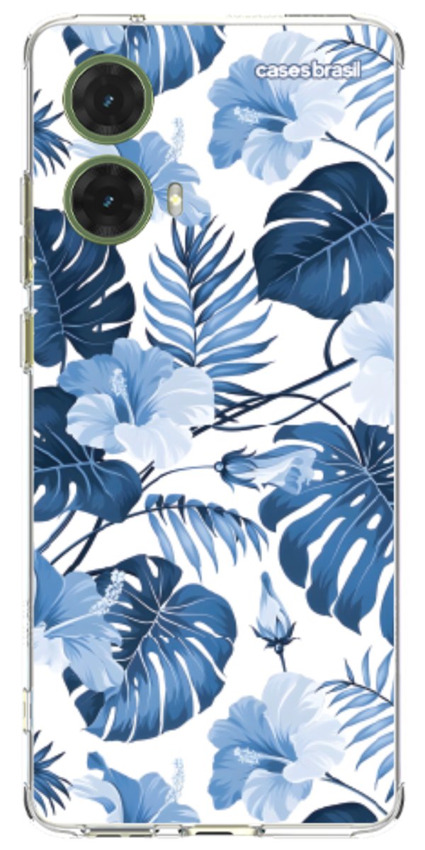 Capinha para Celular Jardim Azul Tropical