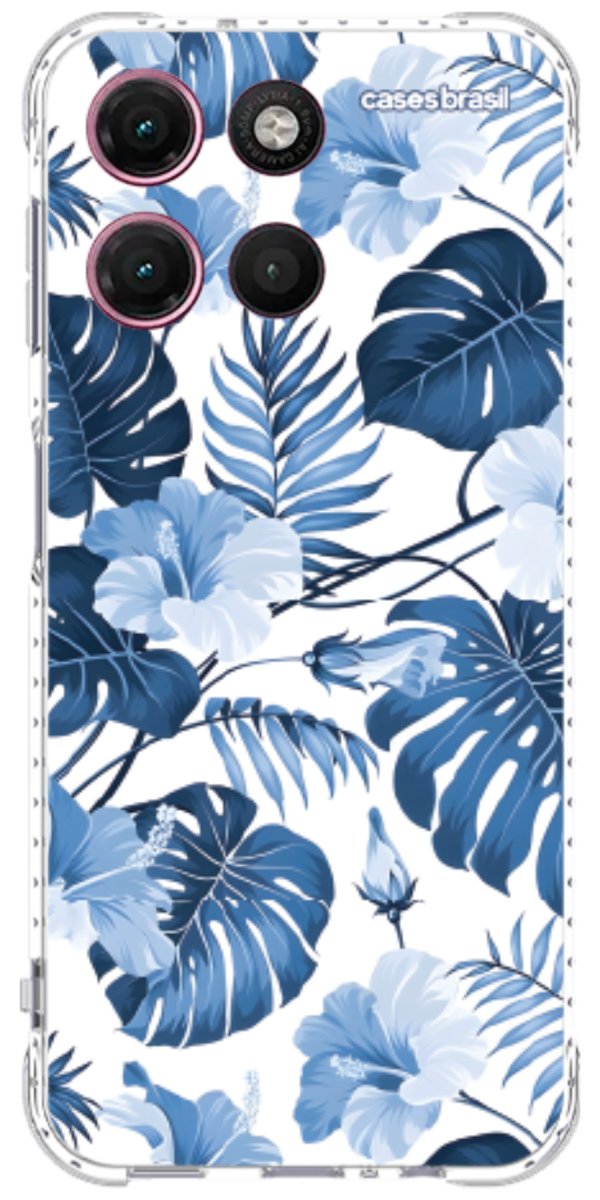 Capinha para Celular Jardim Azul Tropical