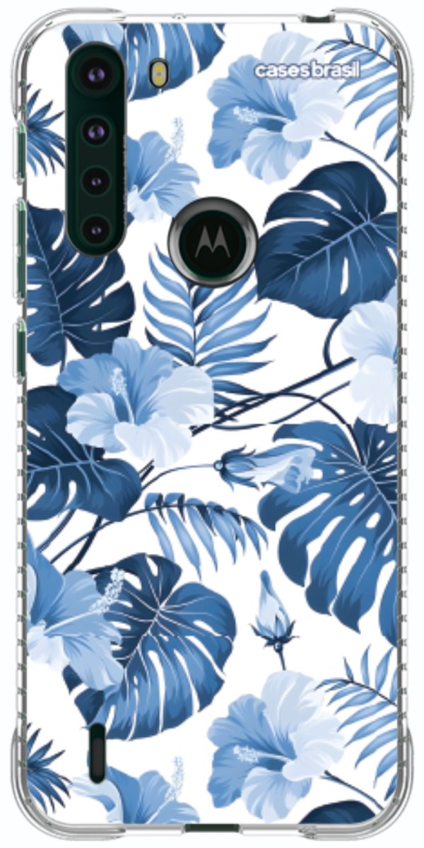 Capinha para Celular Jardim Azul Tropical
