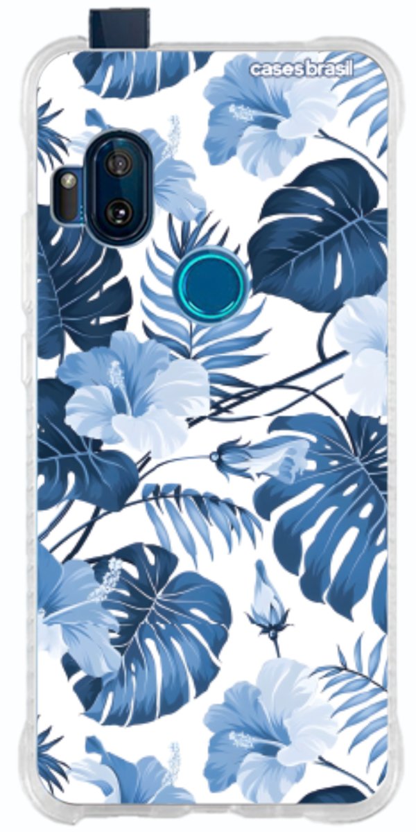 Capinha para Celular Jardim Azul Tropical