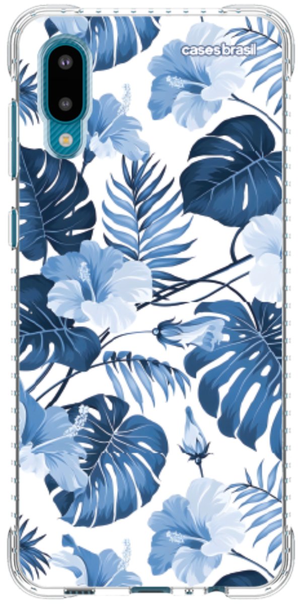 Capinha para Celular Jardim Azul Tropical