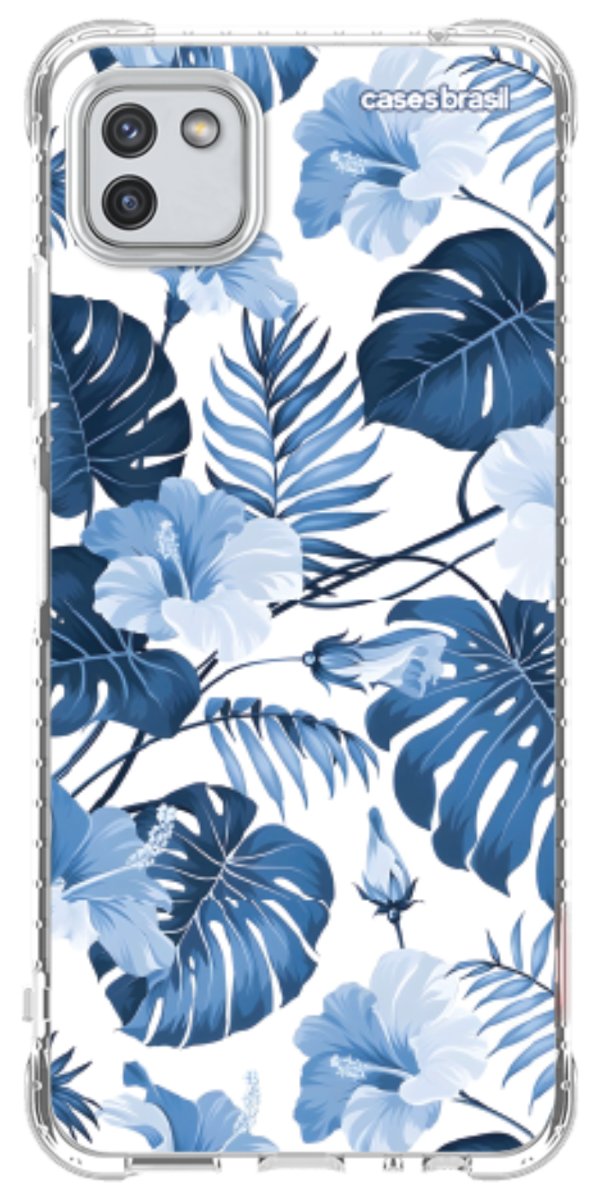 Capinha para Celular Jardim Azul Tropical